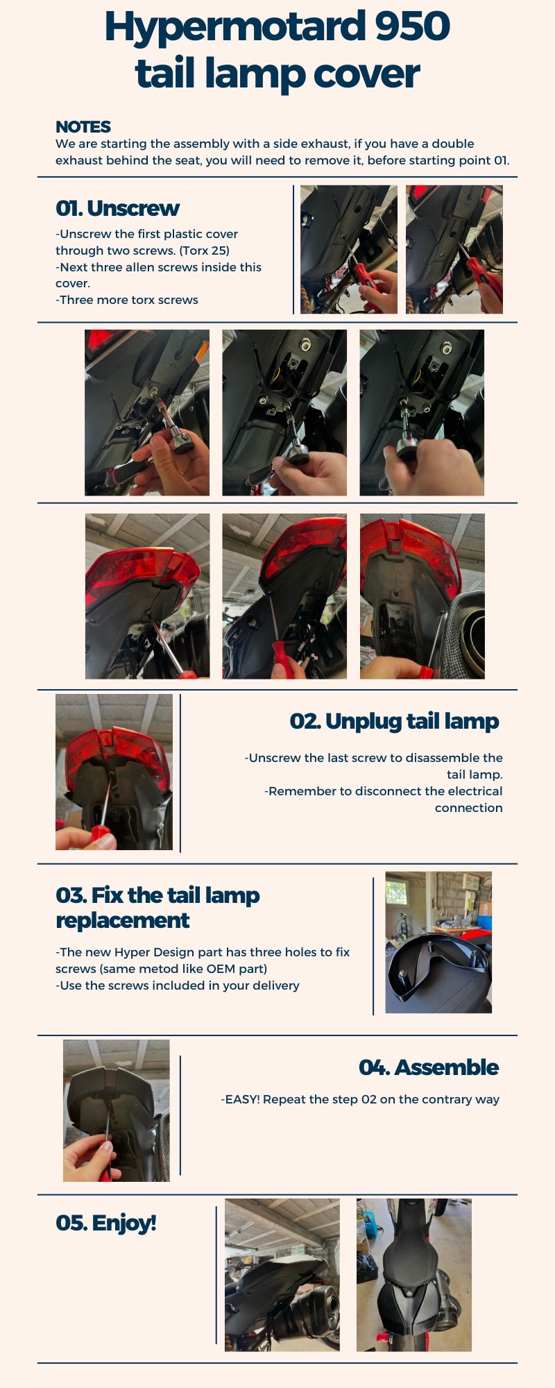 rear flaps motogp hypermotard 950