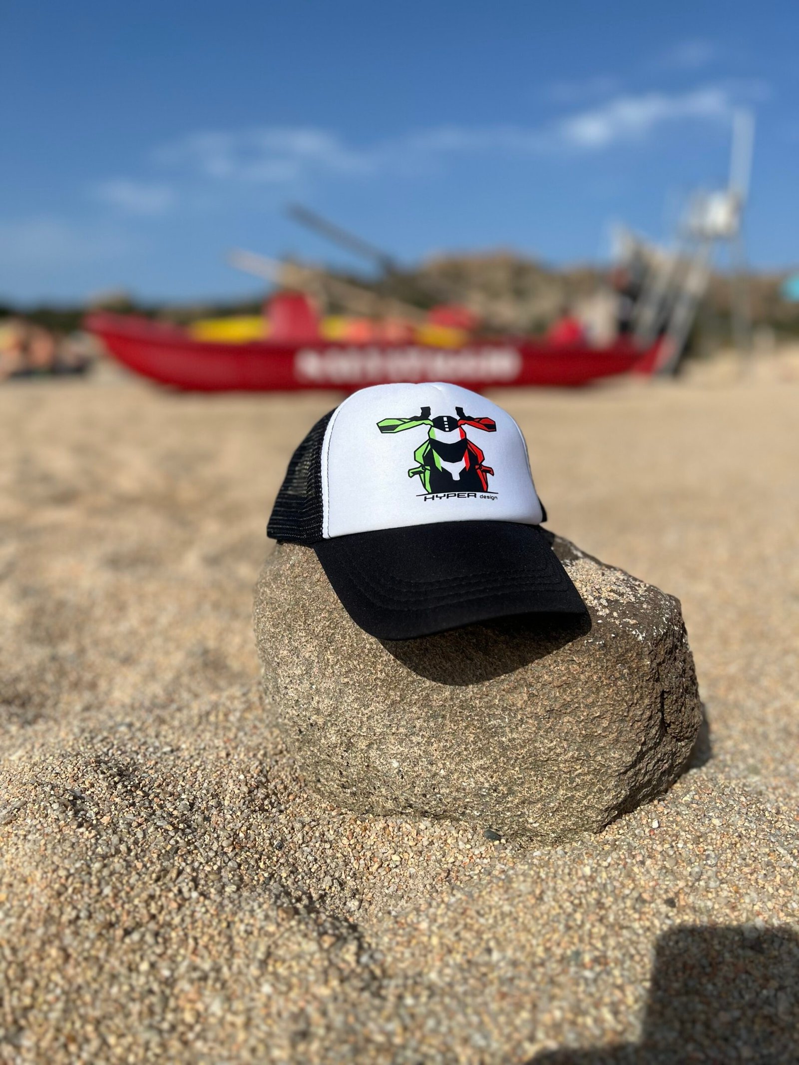 High-quality Baseball Cap for Ducati Hypermotard enthusiasts - HYPER TRUCKER CAP - Image 2