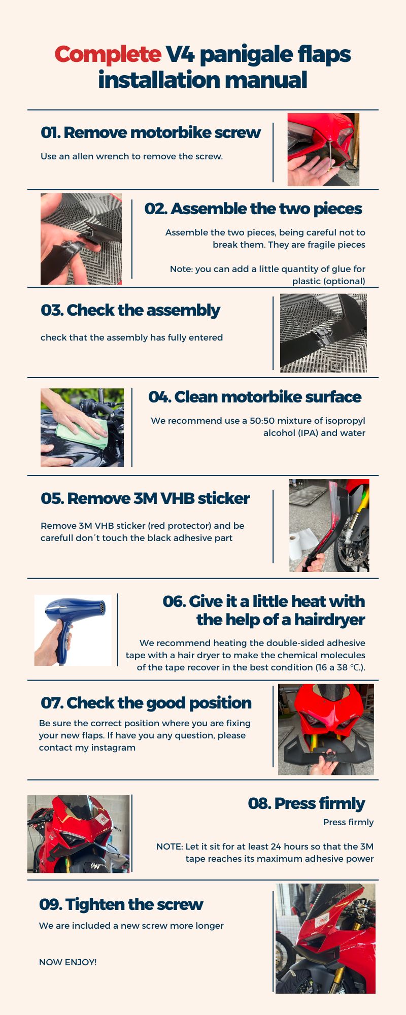 Aerodynamic front Winglet Kit for Ducati Panigale V4 - Model GP FLAPS - Image 3