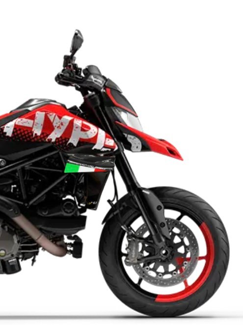 Sticker Set + Aerodynamic Winglet Kit for Ducati Hypermotard 950 - Model V4 FLAPS (Carbon look version) - Image 2
